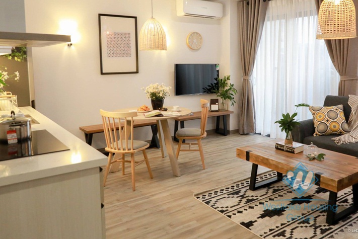 Modern decor and furnished 2 bedroom apartment for rent in Dong Da, Hanoi